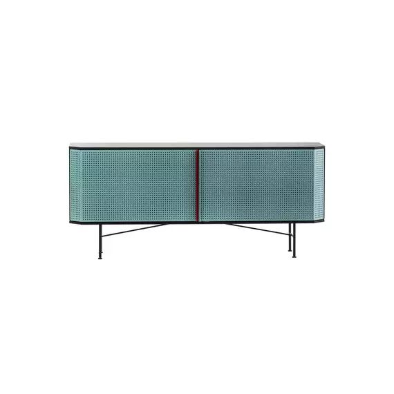 Buffet Perf en Métal, Acier verni – Couleur Vert – 150 x 115.23 x 65 cm – Designer Diesel Creative Team