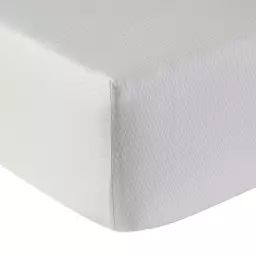 Drap housse percale 140×190 cm blanc
