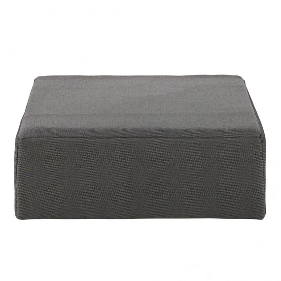 Pouf pour canapé modulable de jardin à billes en fibre oléfine gris anthracite