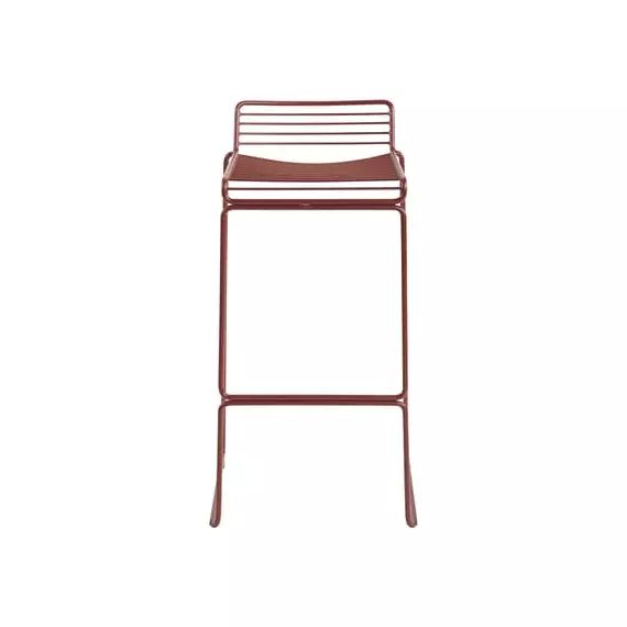 Tabouret haut empilable Hee en Métal, Acier laqué – Couleur Orange – 50 x 44 x 86 cm – Designer Hee Welling