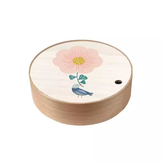 Boite de rangement en chene l  bird cueillette