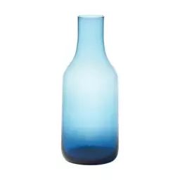 Carafe Vases en Verre, Verre soufflé – Couleur Bleu – 10 x 10 x 27 cm