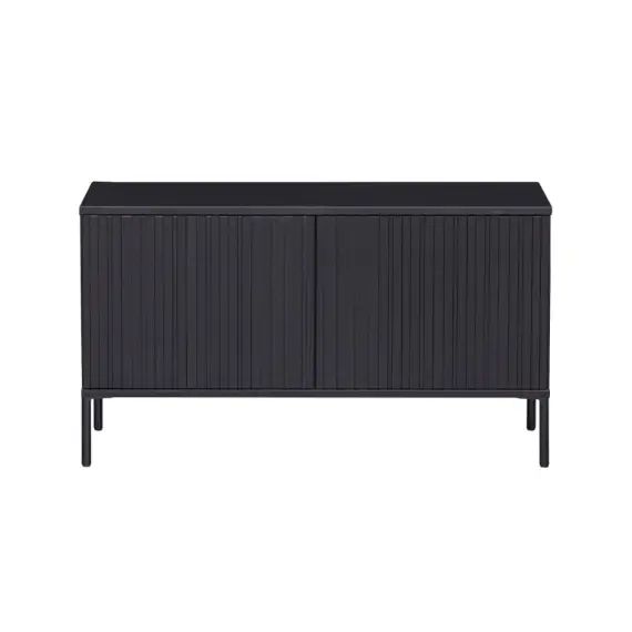Meuble TV en bois L100cm noir