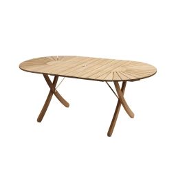 Table d’extérieur pliable en bois de teck 180×100