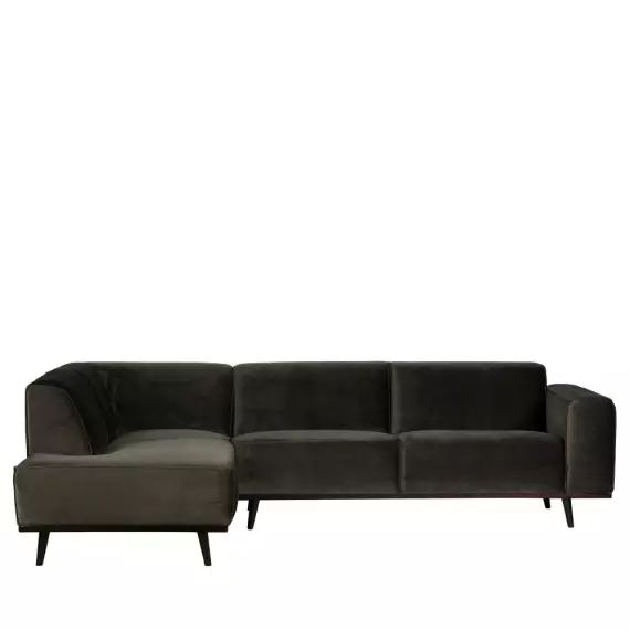 Statement – Canapé d&rsquo;angle gauche velours