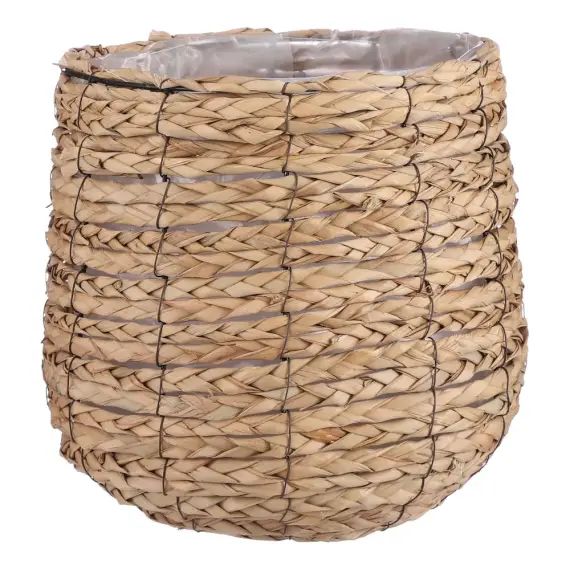 Cache-pot en jonc de mer marron clair H31