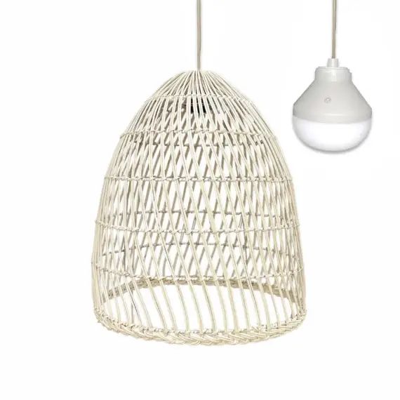 Suspension Rotin naturel Beige H45cm