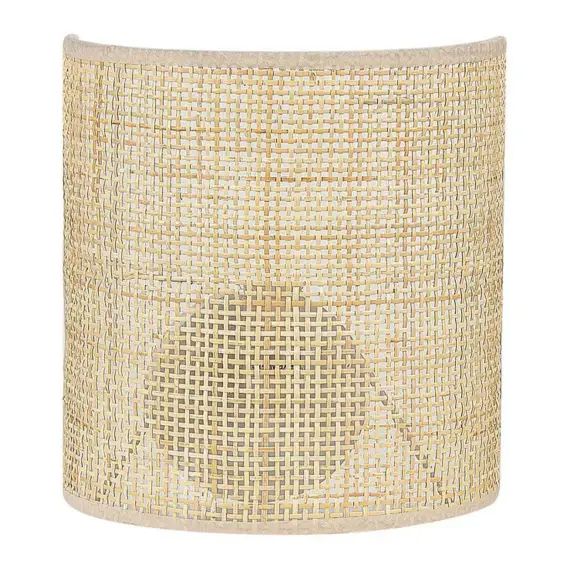 Applique murale en rotin naturel