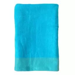 Serviette de bain éponge velours unie Shady Turquoise 90×160