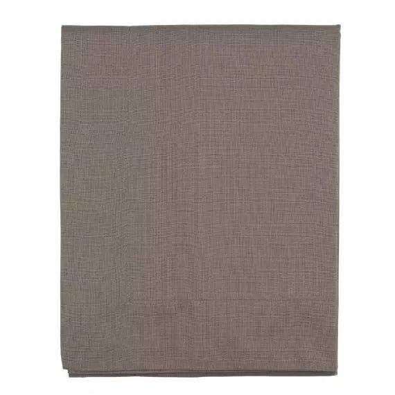 Taie de traversin en 100% coton taupe 43 x 185 cm