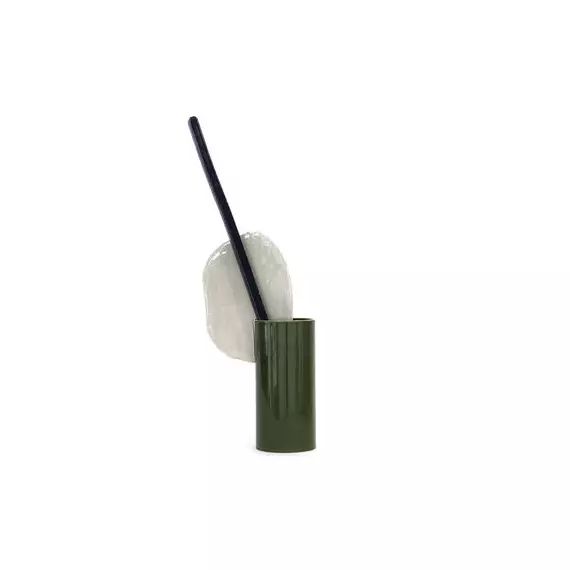 Vase Découpage en Céramique, Argile – Couleur Vert – 26 x 26 x 25.5 cm – Designer Ronan & Erwan Bouroullec