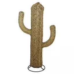 cactus en fibres naturelles déco H 1m