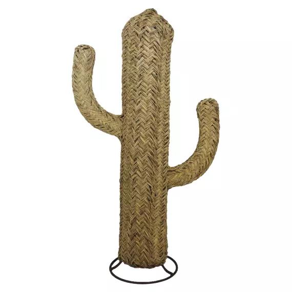 cactus en fibres naturelles déco H 1m