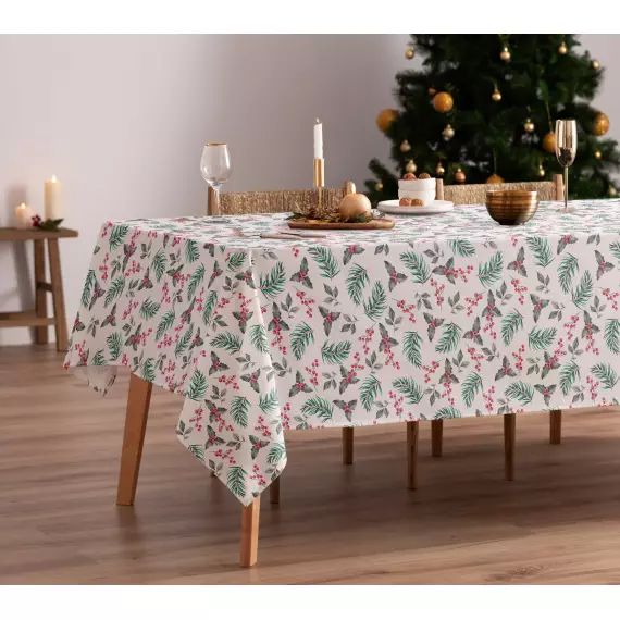 Nappe en coton antitâche dessin de nöel multicolore 140×100 cm