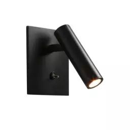 Applique orientable Enna en Métal, Aluminium – Couleur Noir – 11 x 15.33 x 15.33 cm