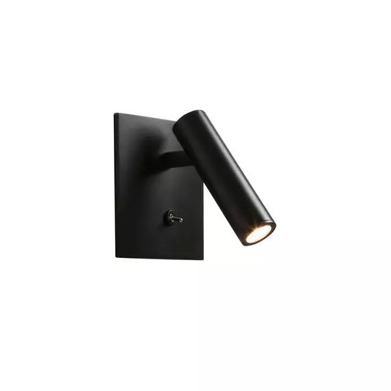 Applique orientable Enna en Métal, Aluminium – Couleur Noir – 11 x 15.33 x 15.33 cm