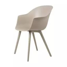 Fauteuil Bat en Plastique, Polypropylène – Couleur Beige – 61 x 74.53 x 83 cm – Designer GamFratesi