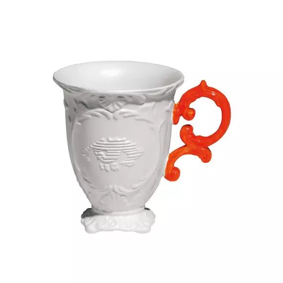 Mug I-Wares en Céramique, Porcelaine – Couleur Orange – 18.17 x 18.17 x 11.5 cm – Designer Selab