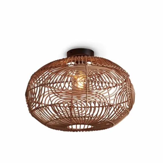 Plafonnier rotin  naturel, h. 30cm