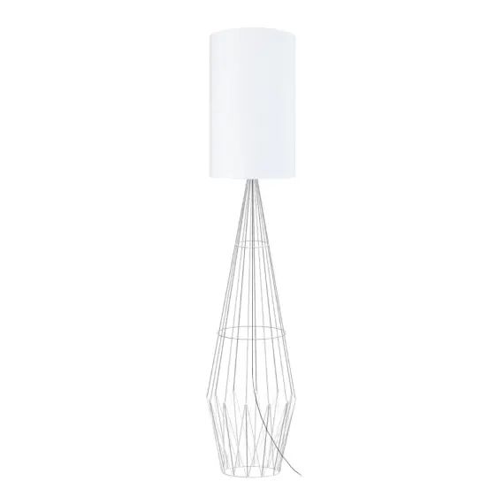 Lampadaire métal blanc