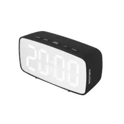Horloge digitale Silver mirroir à LED – Hauteur 6 cm – PRESENT TIME