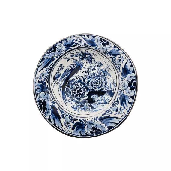 Assiette creuse Classic on acid en Céramique, Porcelaine fine – Couleur Bleu – 25.4 x 25.4 x 4.6 cm – Designer Diesel Creative Team