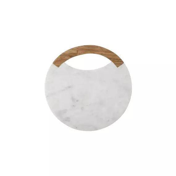 Planche à découper Cuisine en Pierre, Bois d’acacia – Couleur Blanc – 30 x 30 x 1.5 cm