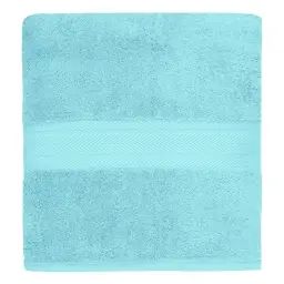 Drap de bain uni 550gr/m² Bleu Turquoise 100×150