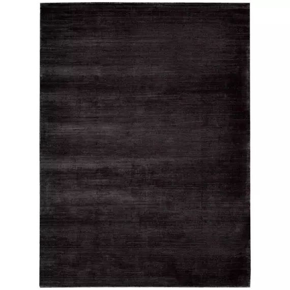 Tapis design et moderne en viscose gris 170×225