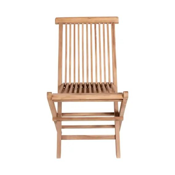 Lot de 2 chaises de jardin en bois pliante