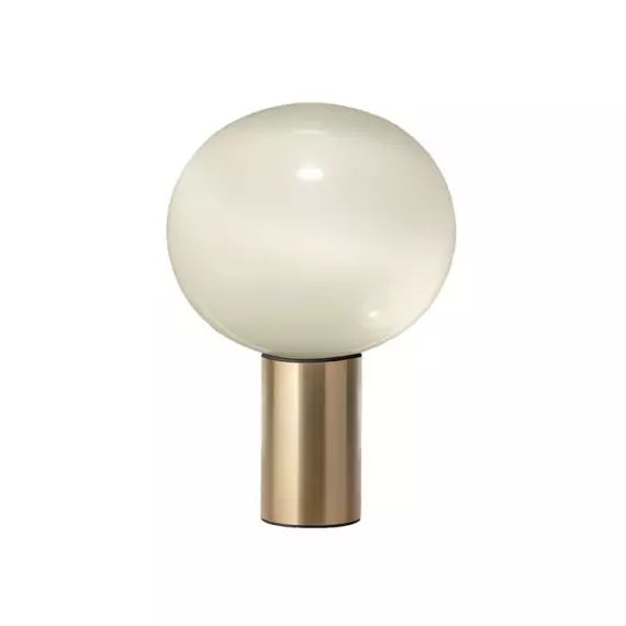 LAGUNA 37-Lampe à Poser Aluminium & Verre H54cm