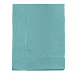 Taie de traversin en 100% coton turquoise 43 x 135 cm