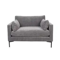 Fauteuil en tissu gris