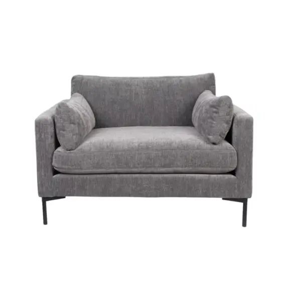 Fauteuil en tissu gris