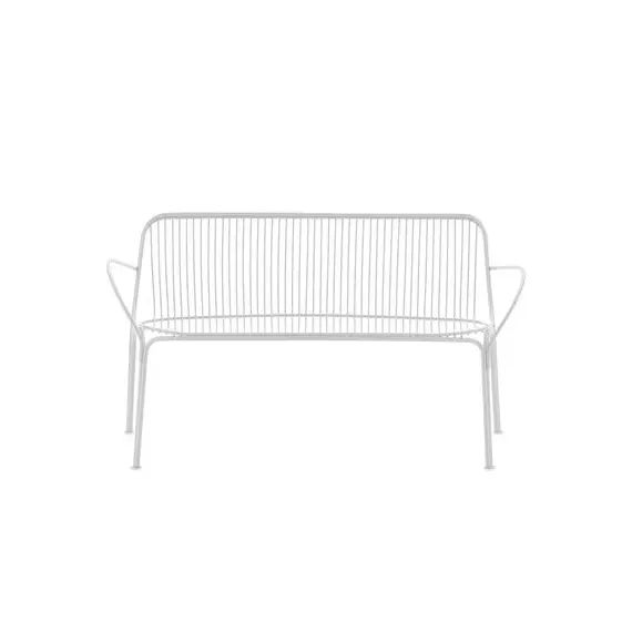 Canapé de jardin 2 places HiRay en Métal, Acier galvanisé peint – Couleur Blanc – 106 x 68 x 67 cm – Designer Ludovica & Roberto  Palomba