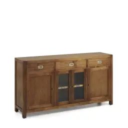 Buffet en bois marron L160