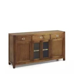 Buffet en bois marron  L160