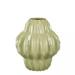 Vase en céramique vert clair H28