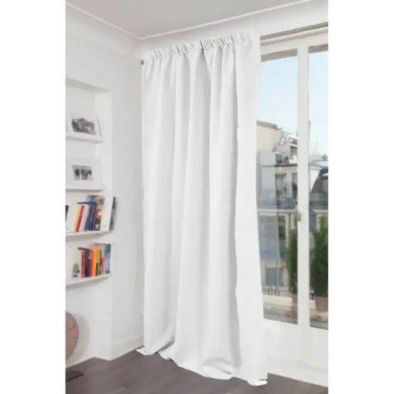 Rideau phonique thermique occultant blanc 140×300