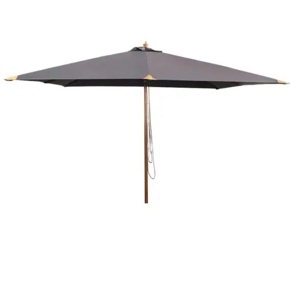 Parasol droit 3×3 m gris