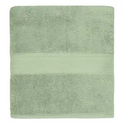 Drap de bain uni 550gr/m² Sauge 100×150