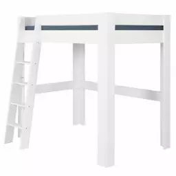 Lit mezzanine ALI enfant avec bureau Blanc 90×190 cm blanc