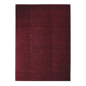 Tapis en laine et coton rouge foncé 160×230