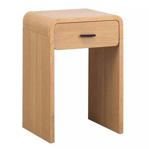 Table de chevet 1 tiroir en bois marron