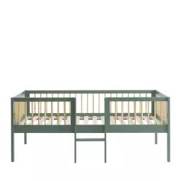 Sasha – Cadre de lit pour enfant avec échelle en bois 90x190cm – Couleur – Vert