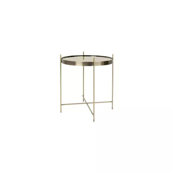 Table basse design ronde Small or