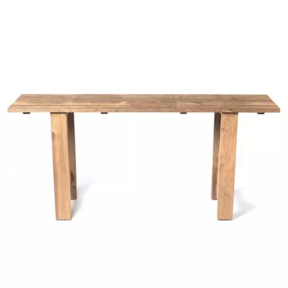 Table haute teck recyclé L170