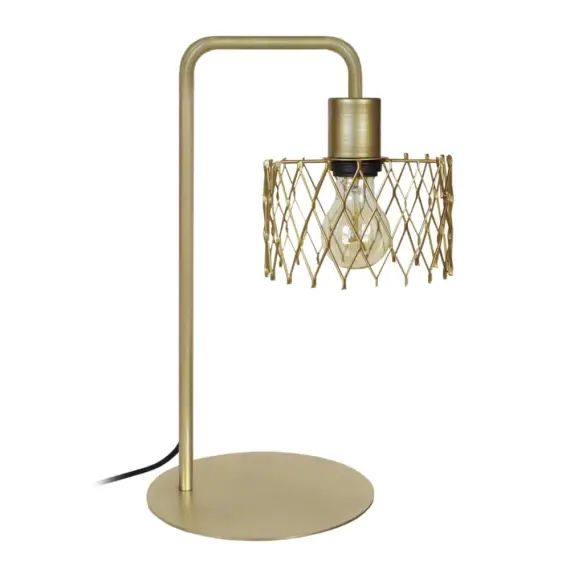 Lampe de bureau métal doré