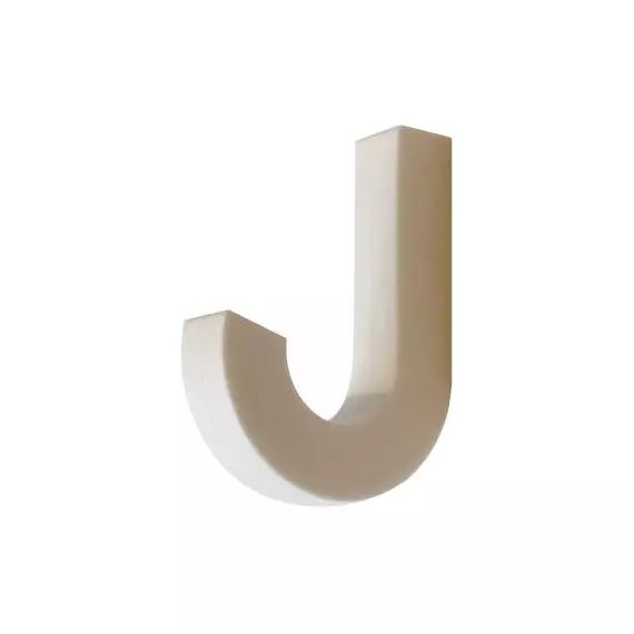 Patère en Plastique, Silicone – Couleur Blanc – 9 x 1.8 x 11 cm – Designer Gaku Otomo