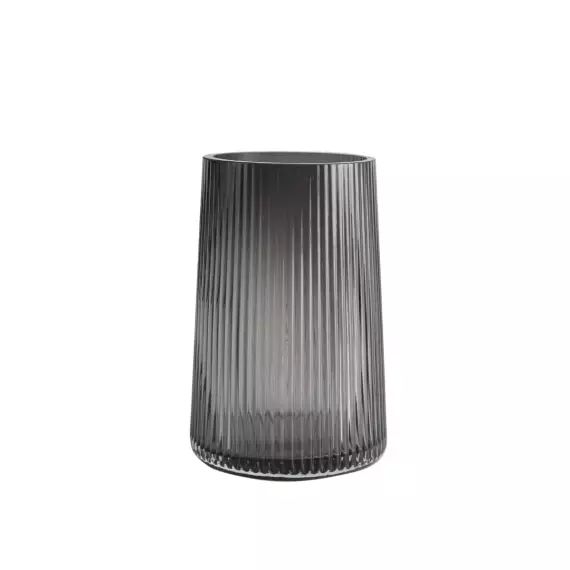 Vase en verre gris H19